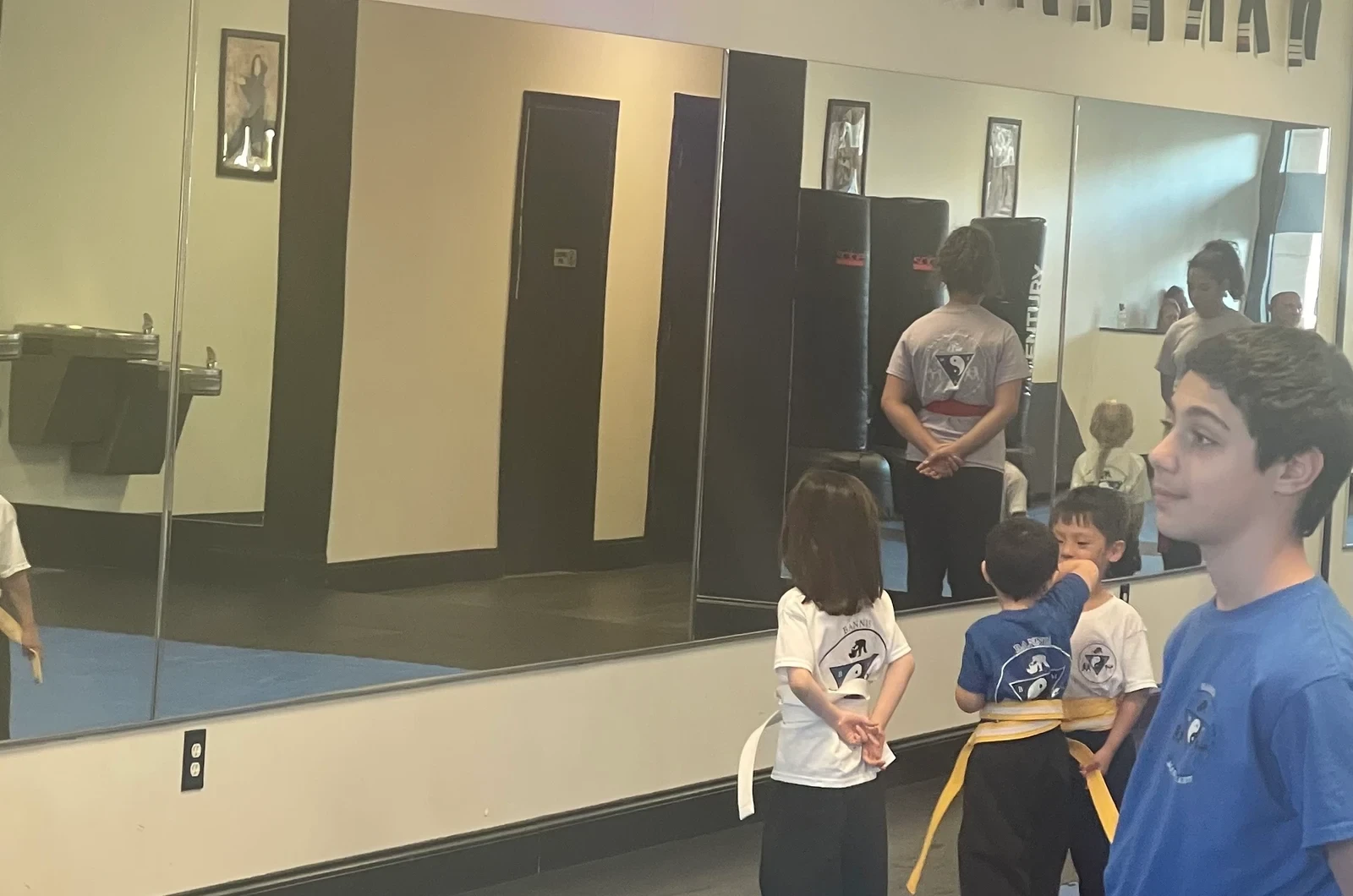 Kids martial arts discipline and focus